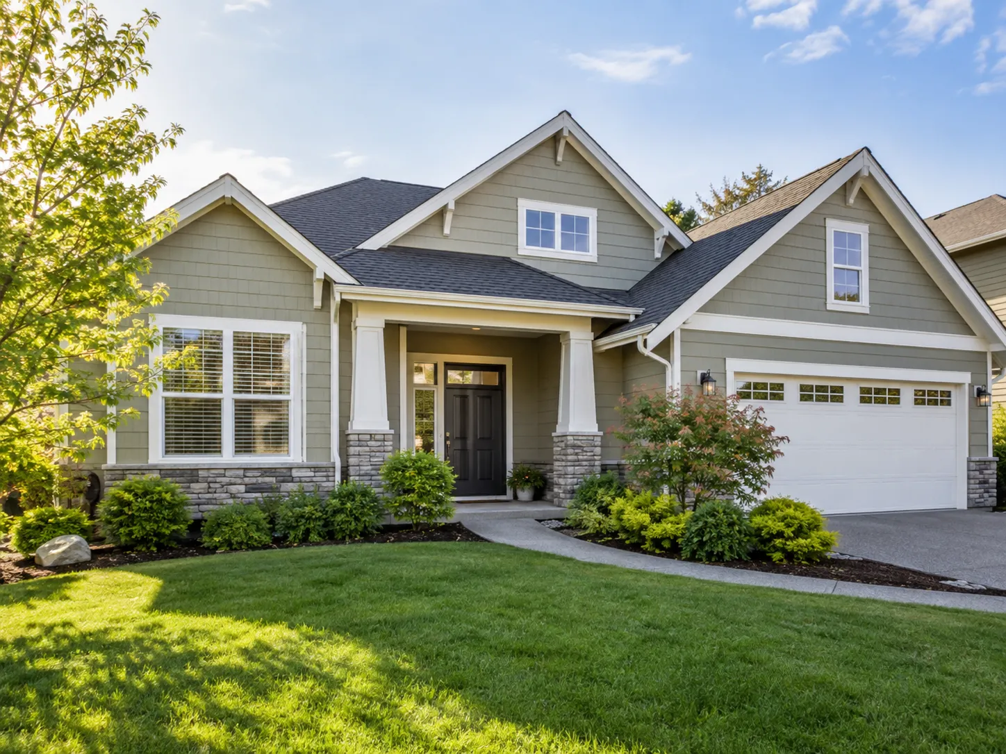 Well-maintained residential home exterior